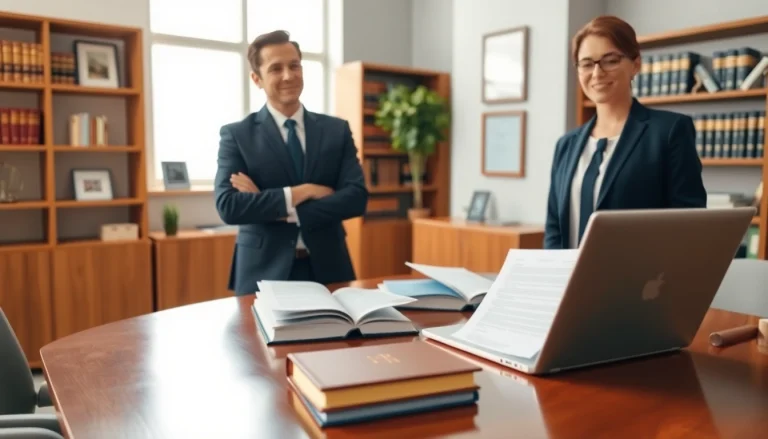 Engaging scene of https://www.aafloridalawyer.com attorney consulting with a client in a modern office.