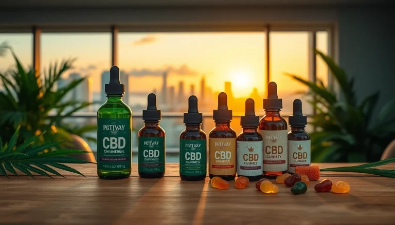 Showcasing premium CBD products highlighting cbd miami's vibrant offerings and lifestyle.