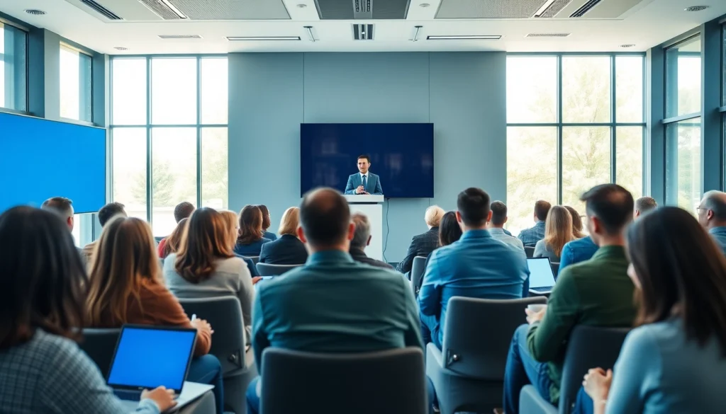 Engaged audience at CareerSprints.com career development seminar, highlighting an insight-filled presentation.