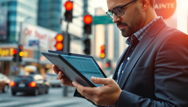 Check traffic fines through https://finecheck.cy with a professional auditor in an urban setting.