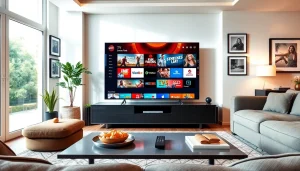 Stream live channels effortlessly with https://bosstv.ca on a modern TV setup in a stylish living room.