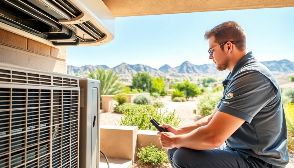 Maintain your Scottsdale AC with professional inspection by an HVAC technician.