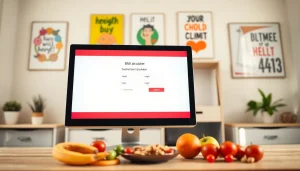 Use the bmi calculator to find your body mass index in a modern home office setting with healthy snacks.