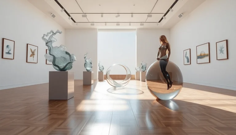 Admire the stunning glass art at kostaboda-artgallery.fr, featuring intricate sculptures in a modern gallery.