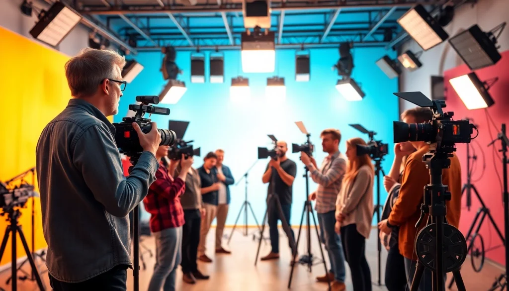 Showcasing a dynamic Video Production Company Calgary team collaborating on creative projects.