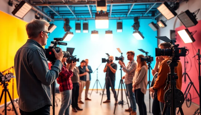 Showcasing a dynamic Video Production Company Calgary team collaborating on creative projects.