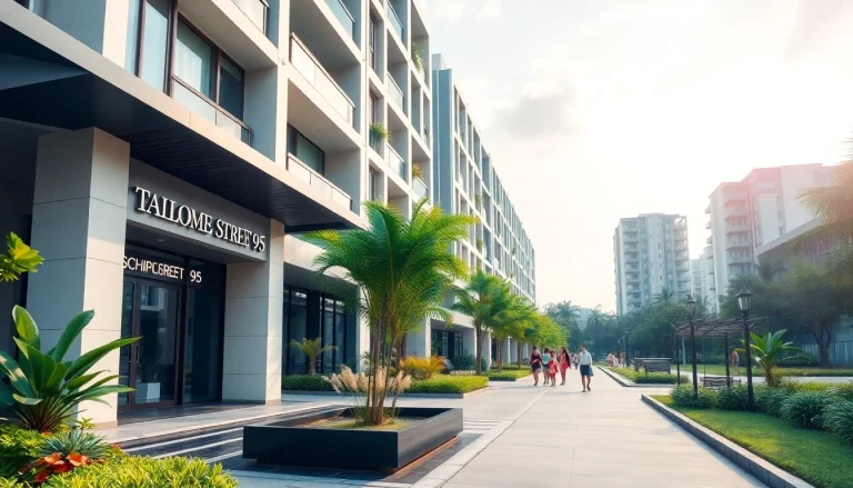 Showcasing the luxurious tampines st 95 ec condominium with lush gardens and modern architecture.