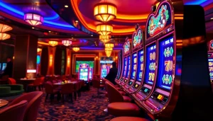 Menangkan di walettoto slot dengan desain mesin slot yang menarik dan suasana kasino yang glamor.