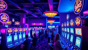 Menangkan permainan slot walettoto dengan keramaian kasino yang ceria.