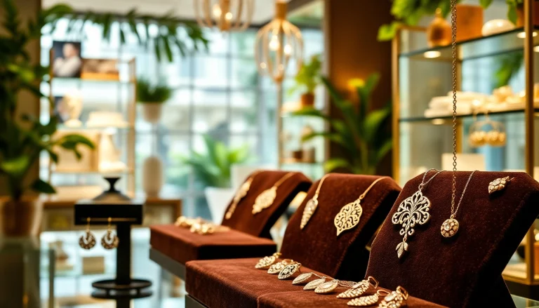 Showcase of exquisite jewelry designs at https://valenciakey.es in a stylish setting