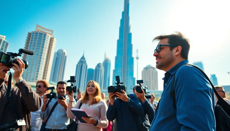 Capture live news coverage from https://emiratenewsday.com showcasing diverse journalists in UAE.