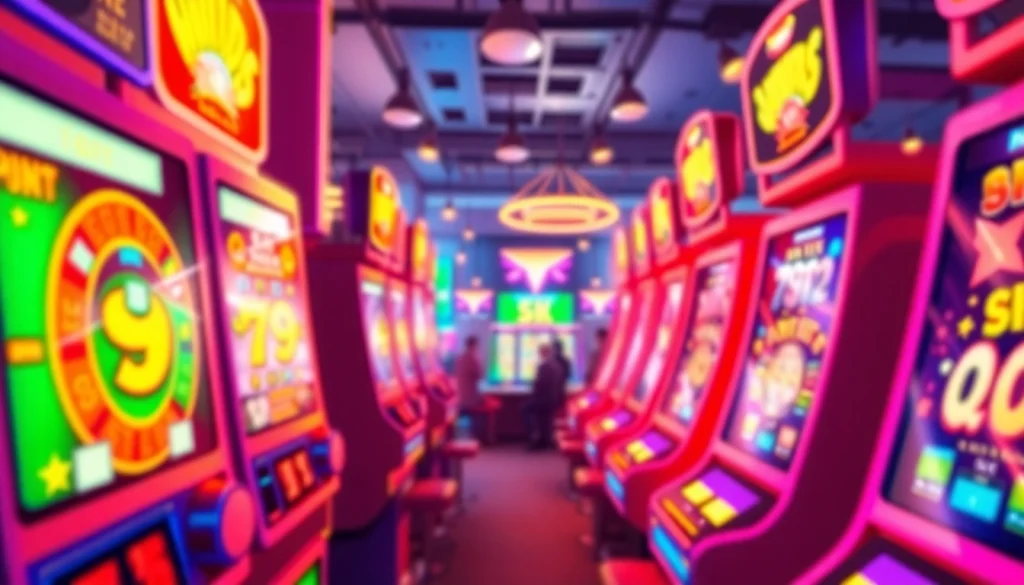 Atraikan pemain slot di slot depo 5k dengan tampilan mesin slot berwarna cerah dan menarik.