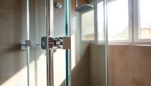 Elegant shower doors UK in a modern bathroom, showcasing style and functionality.