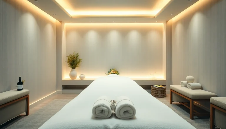 출장안마 therapy room with calming ambiance and luxurious decor.