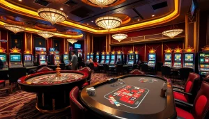 Players enjoying their time at RR88 casino with vibrant tables and exciting games.