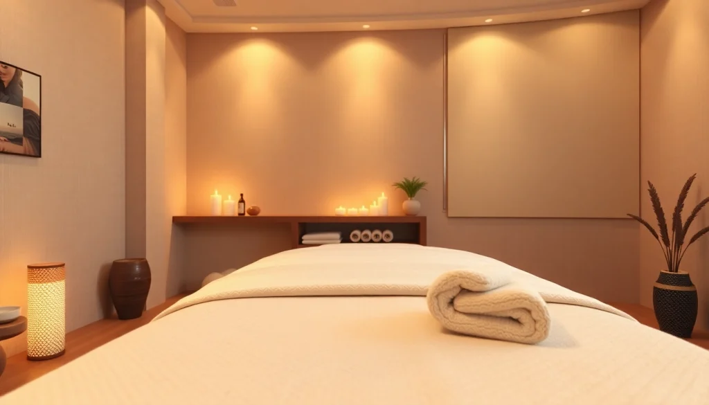 편안한 장식이 있는 평화롭고 초대하는 마사지 치료실에서 울산마사지를 경험하세요.