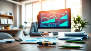 How to optimize digital marketing strategies in a modern workspace with analytics displayed.