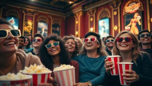 ดูหนังออนไลน์ กับกลุ่มเพื่อนในโรงภาพยนตร์ที่เต็มไปด้วยความสุข