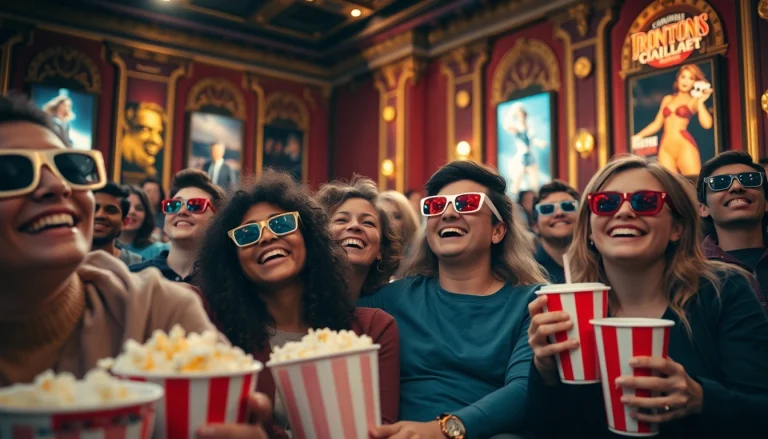 ดูหนังออนไลน์ กับกลุ่มเพื่อนในโรงภาพยนตร์ที่เต็มไปด้วยความสุข