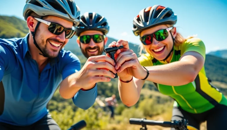 Freelock-System bei aktiven Radfahrern zeigt seine Funktionalität und Langlebigkeit.