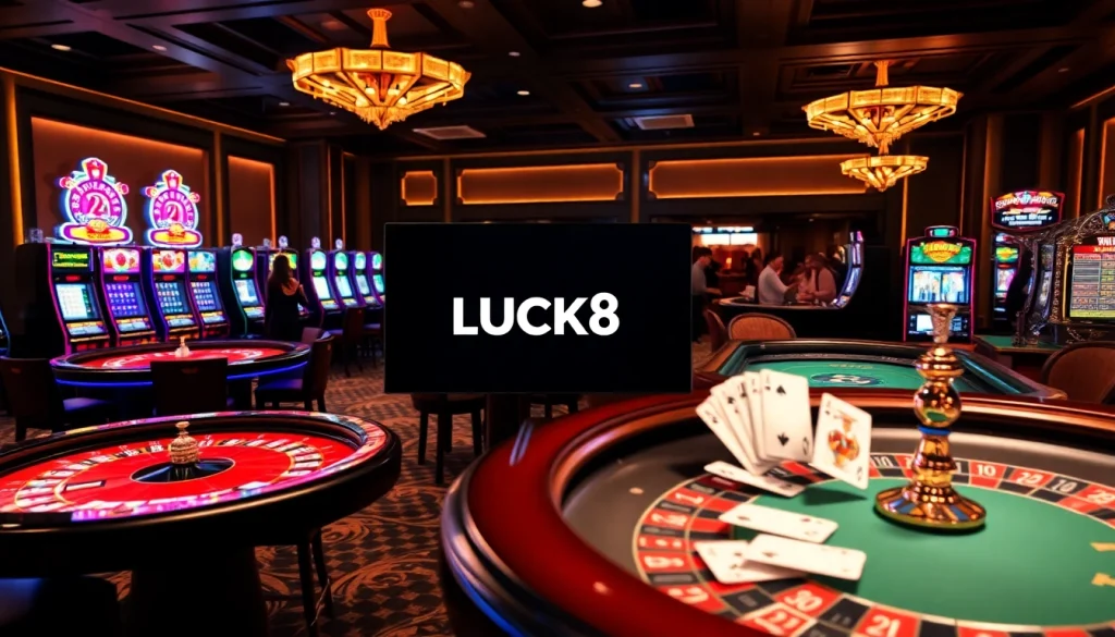 Experience unparalleled excitement at LUCK8 Casino with vibrant gaming tables and thrilling online betting.