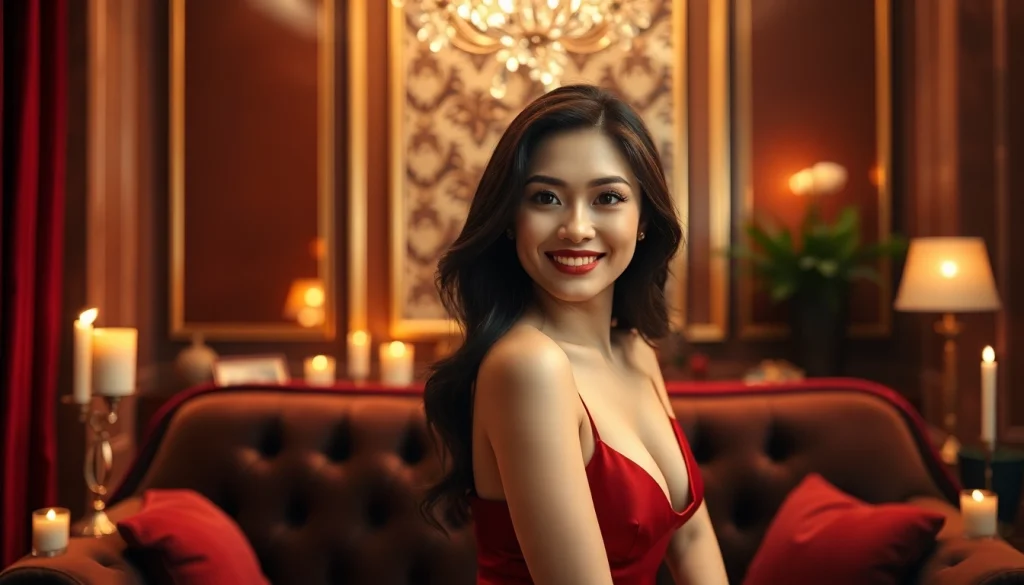 Singapore escort in a luxurious setting, exuding elegance and allure.