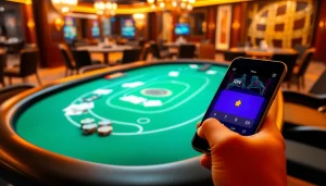 Experience the excitement of idn poker with vibrant digital gameplay at a luxurious casino.