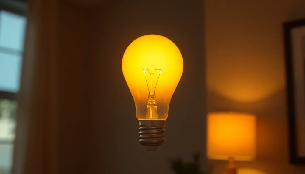 Discover what is an a19 bulb, showcasing its distinct design and warm glow in a cozy setting.